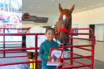 Hank the Horse at Louisville Book Festival Friday